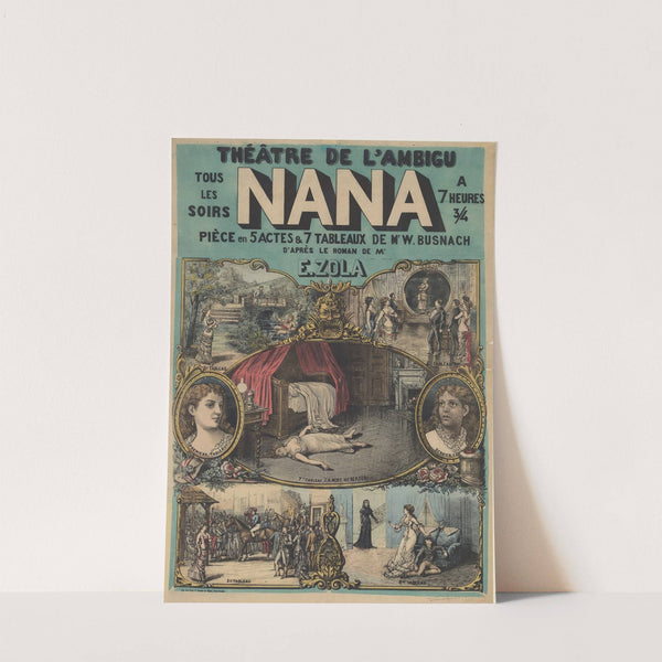 héâtre de l’Ambigu… Nana (1881) by Léon Sault