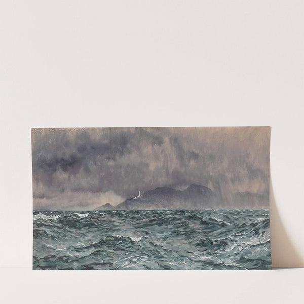 Heavy Squall off the Start Lighthouse (1885) by John Brett