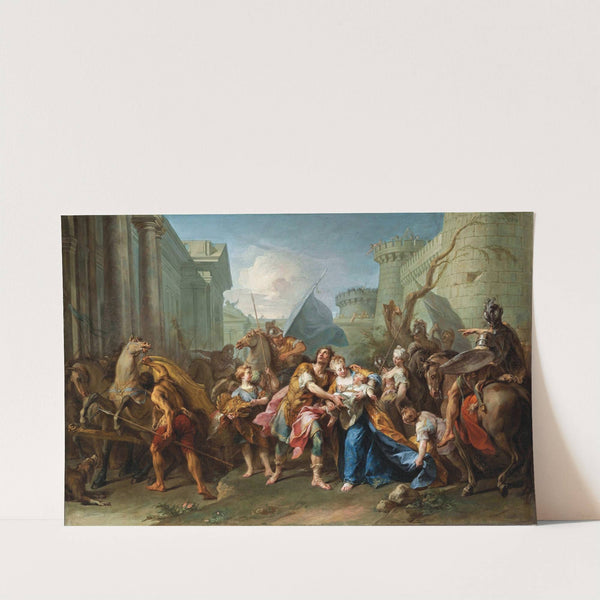 Hector Taking Leave Of Andromache (1727) by Jean Restout the Younger