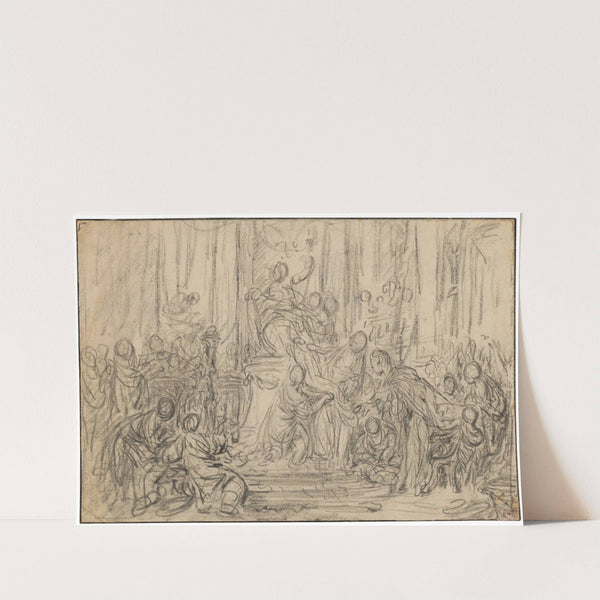 Hécube et Cassandre offrant une étoffe à Minerve by François Boucher