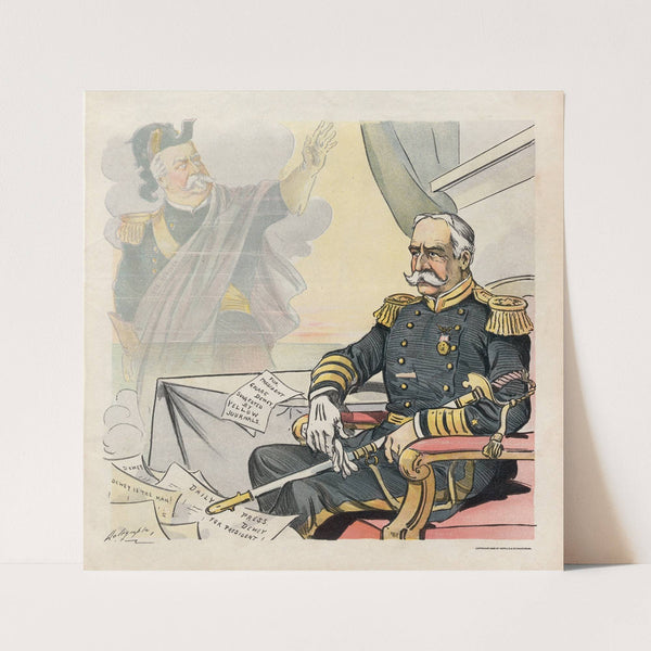 The cock that crowed too soon (1900) by Louis Dalrymple