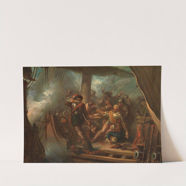 Heemskerk dies near Gibraltar, Anno 1606 by Antonie F. Zürcher