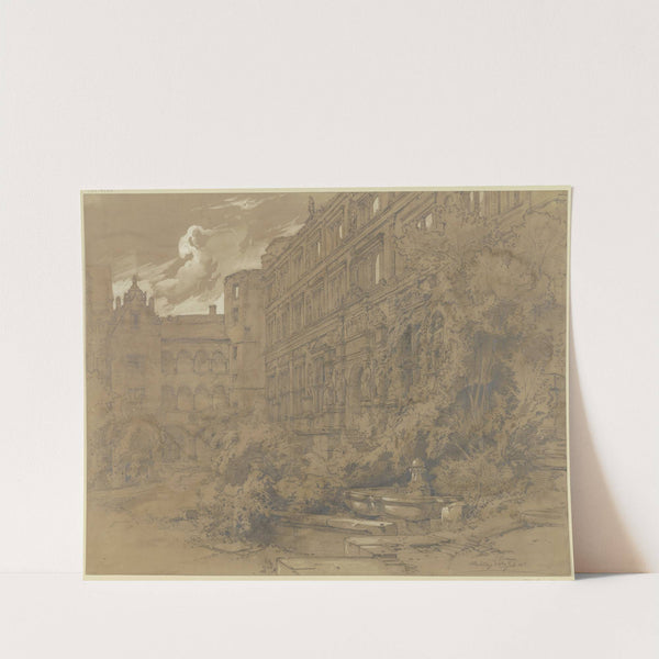 Heidelberg castle by Albert Emil Kirchner