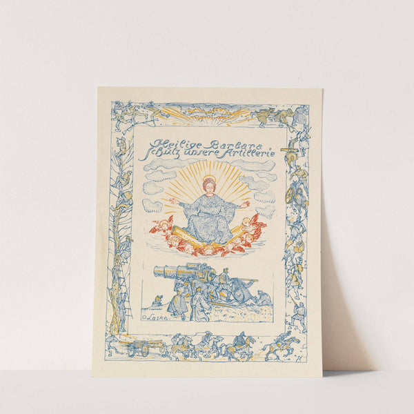 Heilige Barbara. Schütz unsere Artillerie (1917) by Oskar Laske