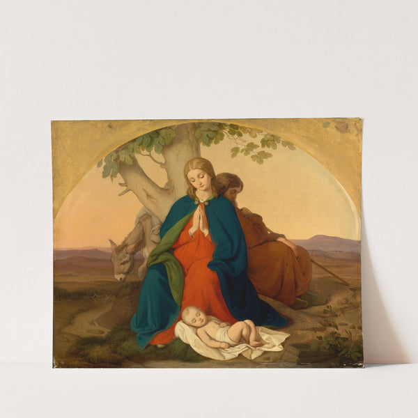 Heilige Familie auf der Flucht by Johann Grund