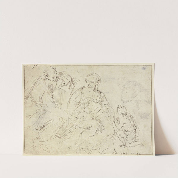 Heilige Familie mit dem knienden Johannesknaben by Guido Reni