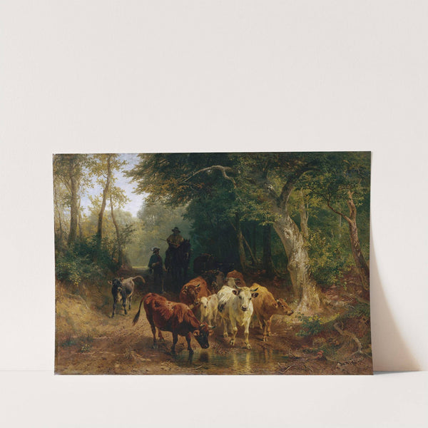 Heimkehr der Rinderherde im Herbst by Friedrich Voltz