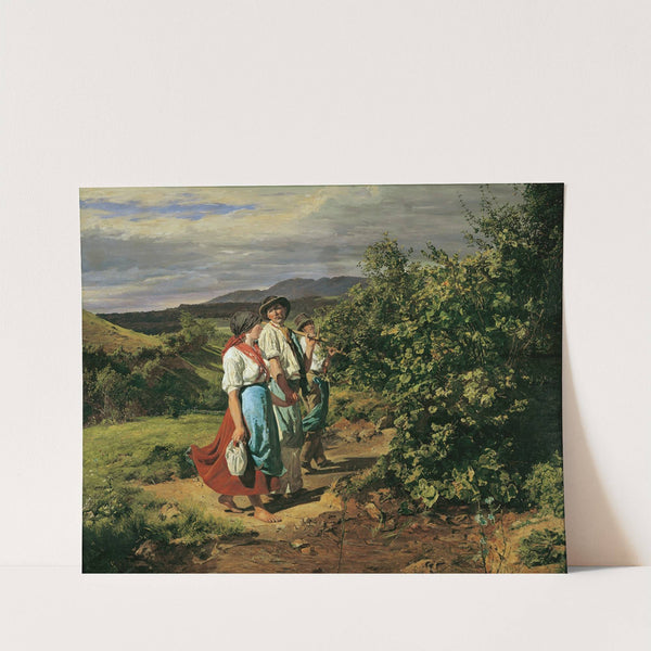 Heimkehr von der Arbeit (Die Liebenden am Scheideweg) (1861) by Ferdinand Georg Waldmüller