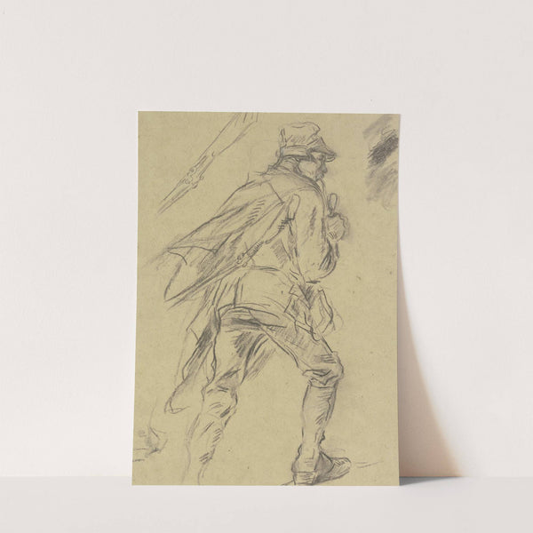 Heimziehender Jäger, rauchend by Anton Burger