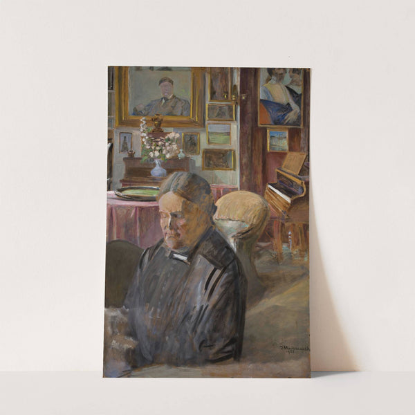 Helena, artist's sister, indoors by Jacek Malczewski