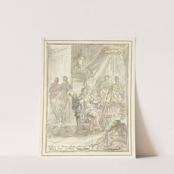 Helena leest een liefdesbrief van Paris (1677 - 1755) by Elias van Nijmegen