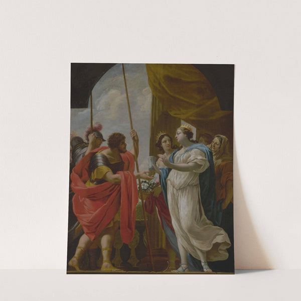 Hélène offrant à Ménélas la potion de la reine Polydamne (1650) by Follower Of Simon Vouet