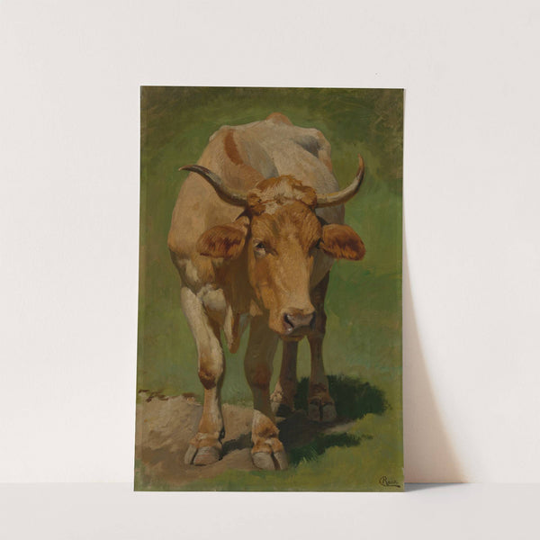 Hellbraun und weiss gefleckte Kuh by Karl Roux