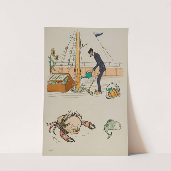 Helleu, Boldini, M de Villeroy (1912) by Georges Goursat (Sem)