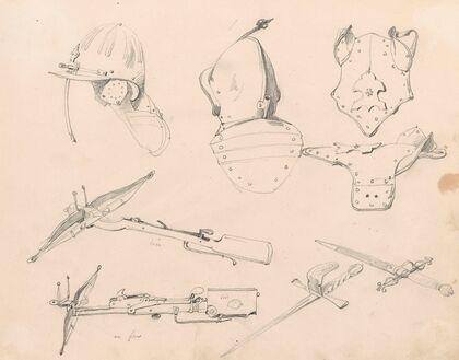 Helmets, Bows, Armours