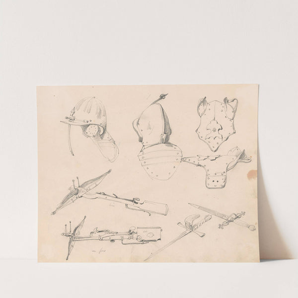 Helmets, Bows, Armours by Nicaise De Keyser