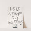 Help stamp out violators by Anonymous