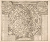 Hemelkaart met de noordelijke sterrenbeelden Planisphaerii coelestis hemisphaerium septentrionale (1660-1708)
