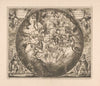 Hemelkaart met de zuidelijke sterrenbeelden Haemisphaerium stellatum australe aequali sphaerarum proportione (1660-1708)