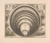 Hemelkaart waarop de grootte van verschillende sterren en planeten is te zien (1660-1708)