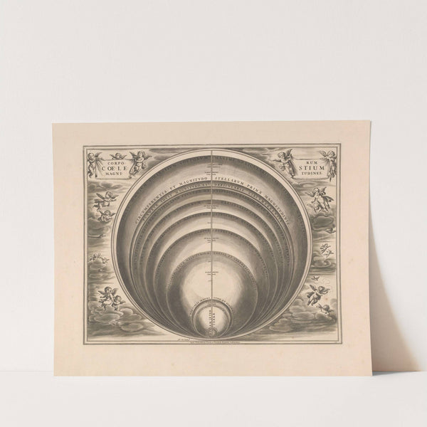 Hemelkaart waarop de grootte van verschillende sterren en planeten is te zien (1660-1708) by Peter Schenk the Elder