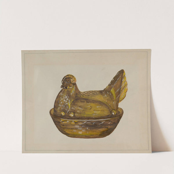 Hen on Dish by Katherine Hastings