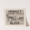 Henault carrosserie, sellerie. Blois (Loir et Cher) (1877) by Imp. Brice Thomas