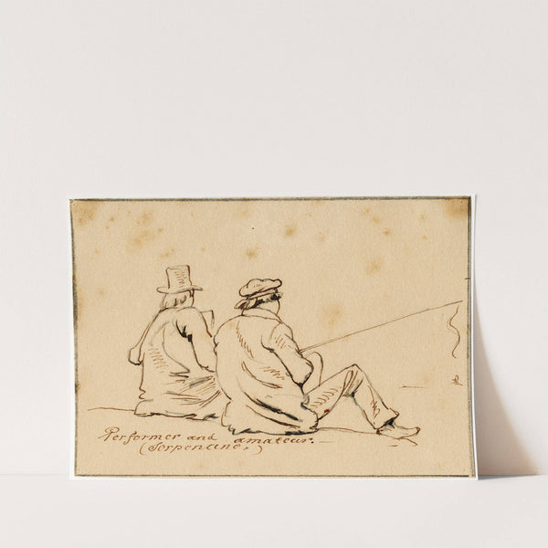 Hengelaar en toeschouwer by Pieter van Loon