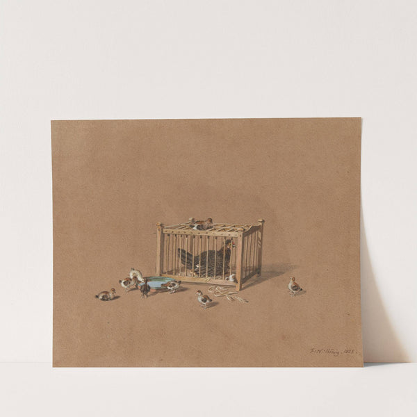 Henne und Küken (1825) by Franz Niklaus König