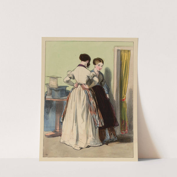 Henri est fort bien. mais je crois que c’est Charles que j’aime le mieux. Alors épouse Henri (1840) by Paul Gavarni