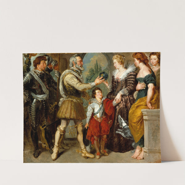 Henri IV Conferring the Regency upon Marie de’ Medici (1834) by Eugène Delacroix