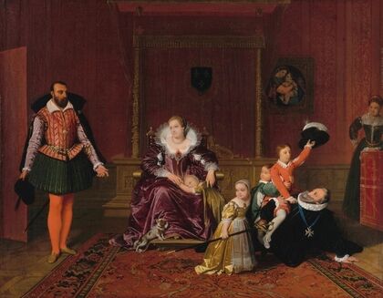 Henri IV jouant avec ses enfants au moment où l’ambassadeur d’Espagne est admis en sa présence (1817)