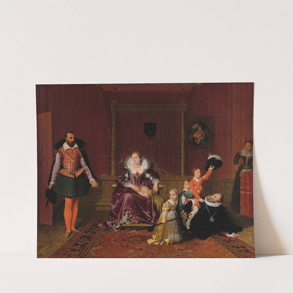 Henri IV jouant avec ses enfants au moment où l’ambassadeur d’Espagne est admis en sa présence (1817) by Jean Auguste Dominique Ingres