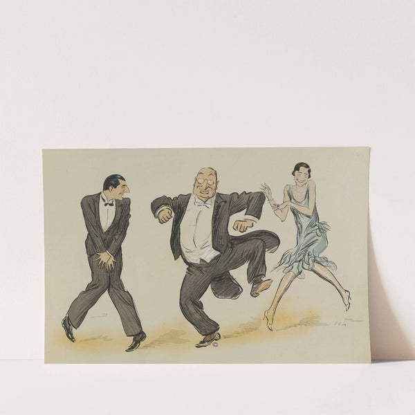 Henri Letellier, Paul Lillaz et Yola dansent (1927) by Georges Goursat (Sem)