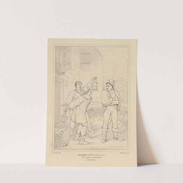 Henry 4th (first part), two carriers & Gadshill, act II, scene I (19th century) by William Francis Starling