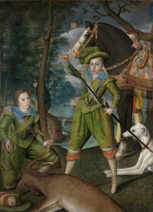 Henry Frederick (1594–1612), Prince of Wales, with Sir John Harington (1592–1614), in the Hunting Field — size preview