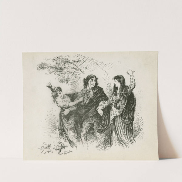 Henry Irving between England and America (1883) by Frederick Barnard