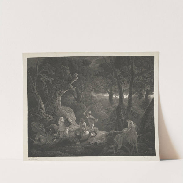 Henry IV, Part I, Act II, Scene II; The Road by Gadshill – Prince Henry, Poins, Peto, Falstaff (1803) by Robert Smirke