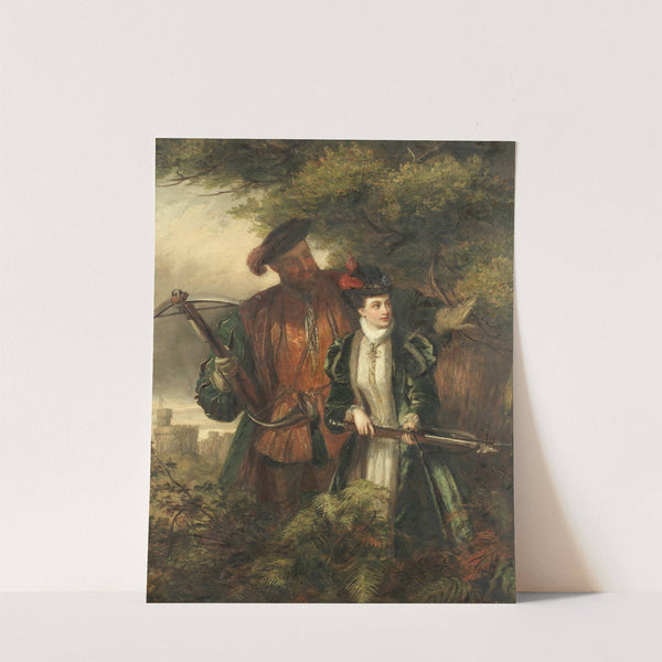 Henry the Eighth and Anne Boleyn deer-shooting in Windsor forest by William Powell Frith