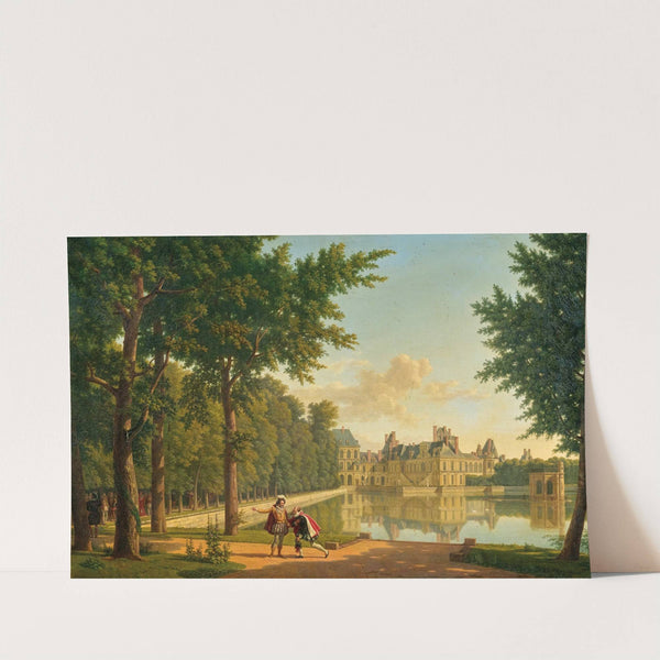 Henry VI and Sully before the Château Royal de Fontainebleau by Alexandre Louis Robert Millin du Perreux