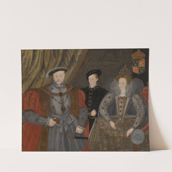 Henry VIII, Elizabeth I, and Edward VI (1597) by English School