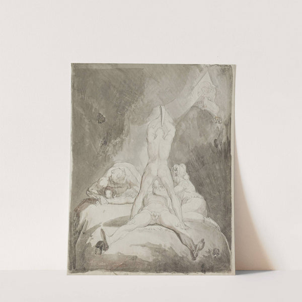 Hephaestus, Bia and Crato Securing Prometheus on Mount Caucasus by Henry Fuseli