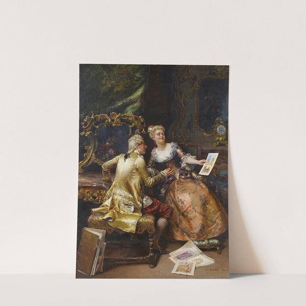 Her drawing master’s critique by Cesare Auguste Detti