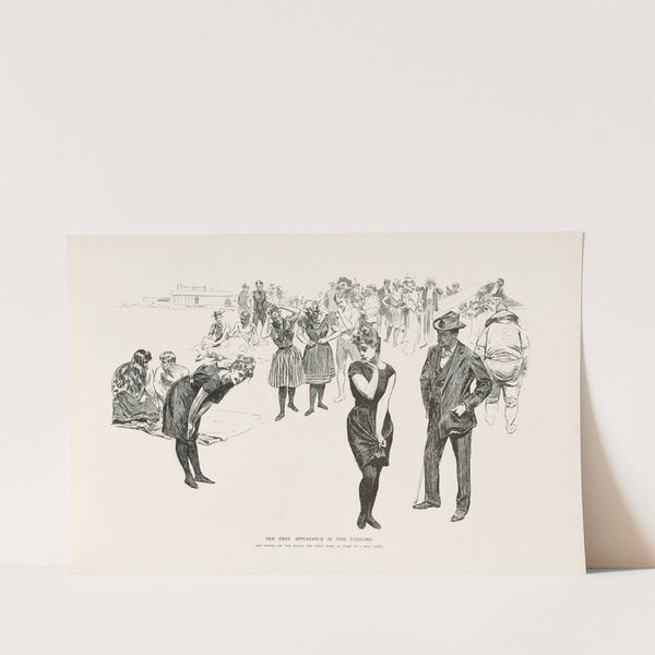 Her first appearance in this costume (1896) by Charles Dana Gibson