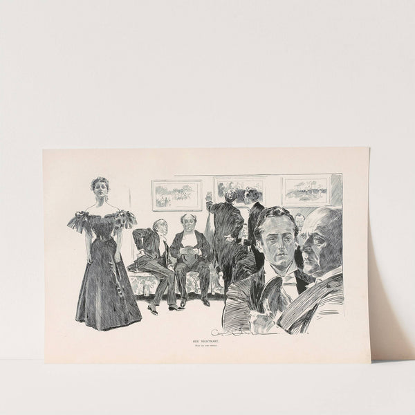 Her nightmare (1896) by Charles Dana Gibson