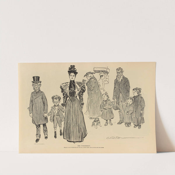 Her punishment (1893-1900) by Charles Dana Gibson