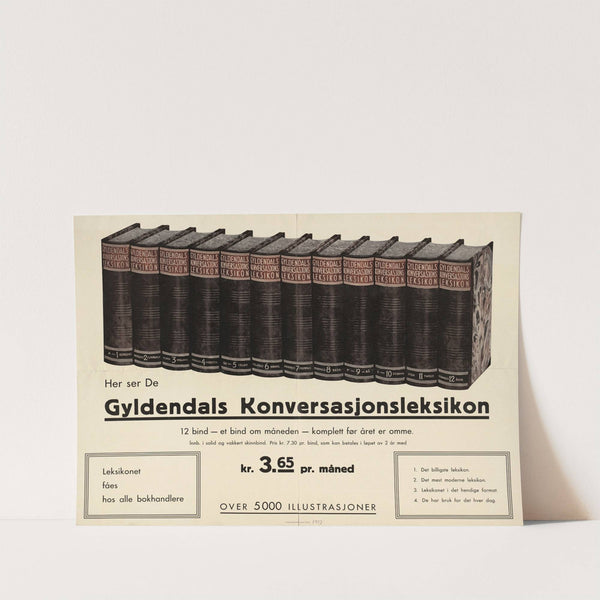 Her ser De Gyldendals konversasjonsleksikon by Centraltrykkeriet Oslo