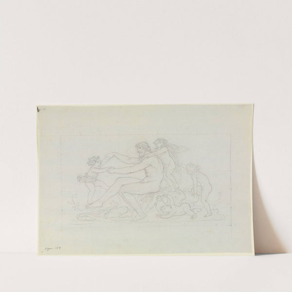 Herakles, mit seinen Kindern scherzend by Moritz von Schwind