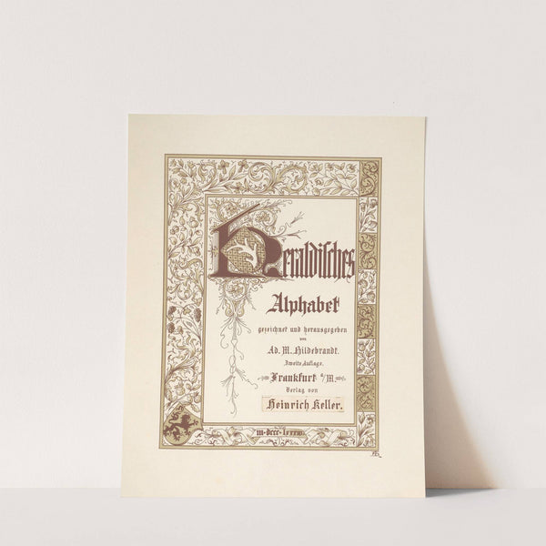 Heraldisches Alphabet Pl.01 (1884) by Adolf Matthias Hildebrandt