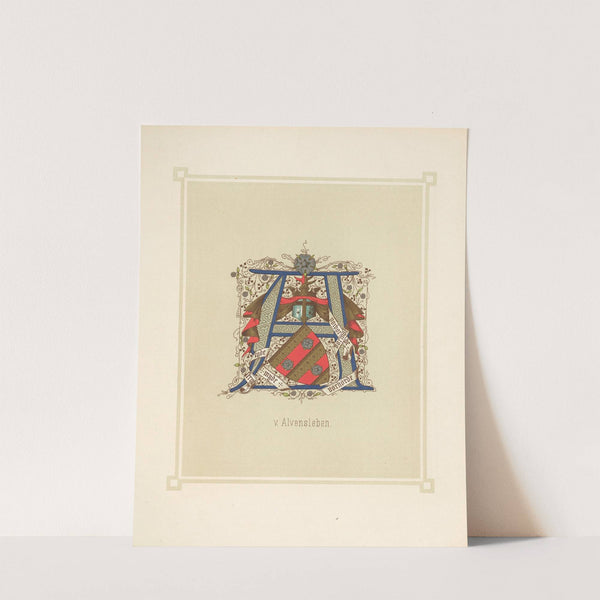 Heraldisches Alphabet Pl.02 (1884) by Adolf Matthias Hildebrandt